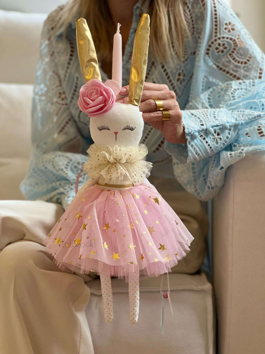 Πασχαλινή λαμπάδα Doll Πωλίνα η λαγουδίνα